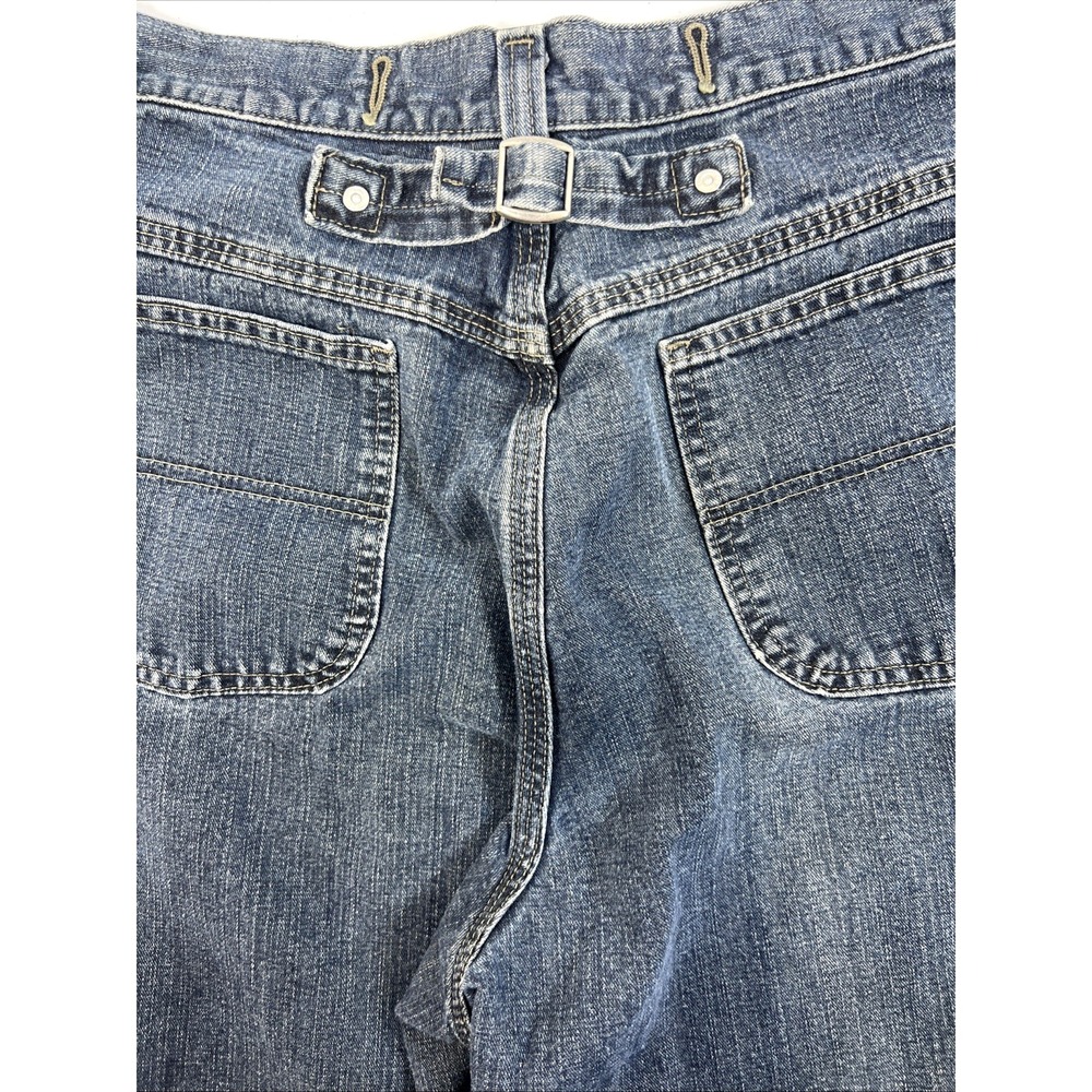 Lee Riveted By Lee Women's Blue Denim Wide Leg 100% Cotton Jeans Size 16
